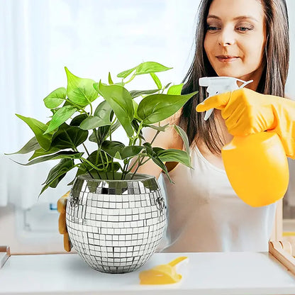Boho Disco Ball Hanging Planter